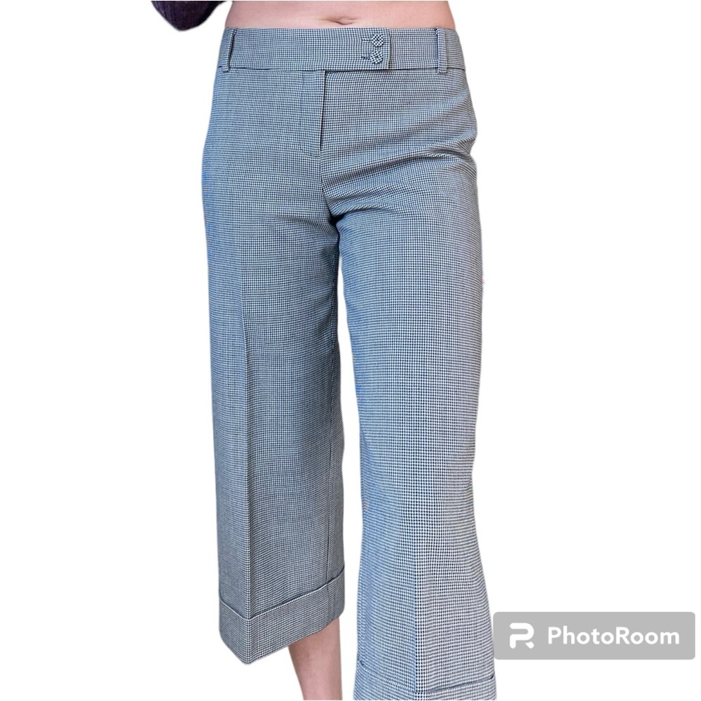 Ann Taylor Wool Houndstooth Margo Crop Pants NWT
